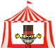 Circus master at the Big Top