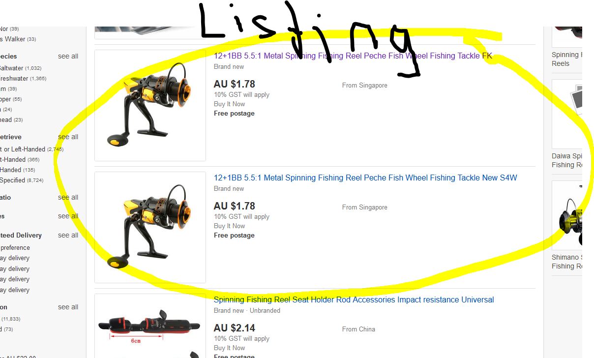 Ebay listings are in breach of pricing regulations... The eBay Community