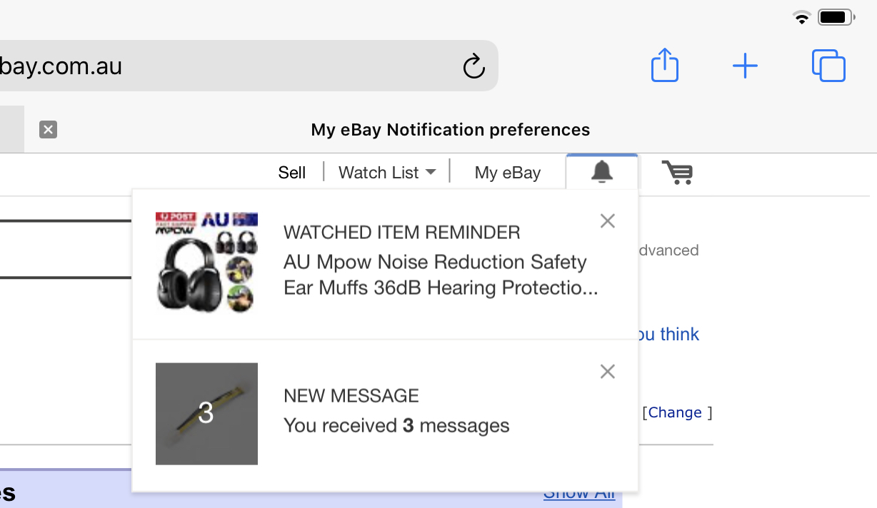 How to remove watched item reminder notifications