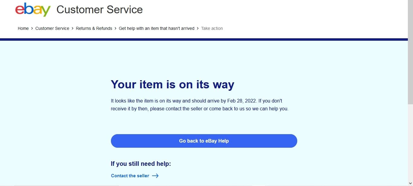 Item Not Received Page 2 The eBay Community