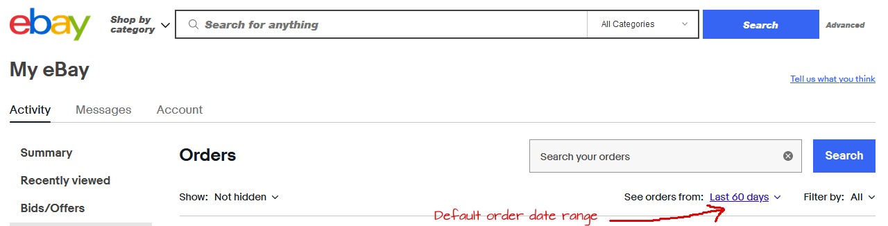 How do I print off an eBay invoice from 2019 - The eBay Community