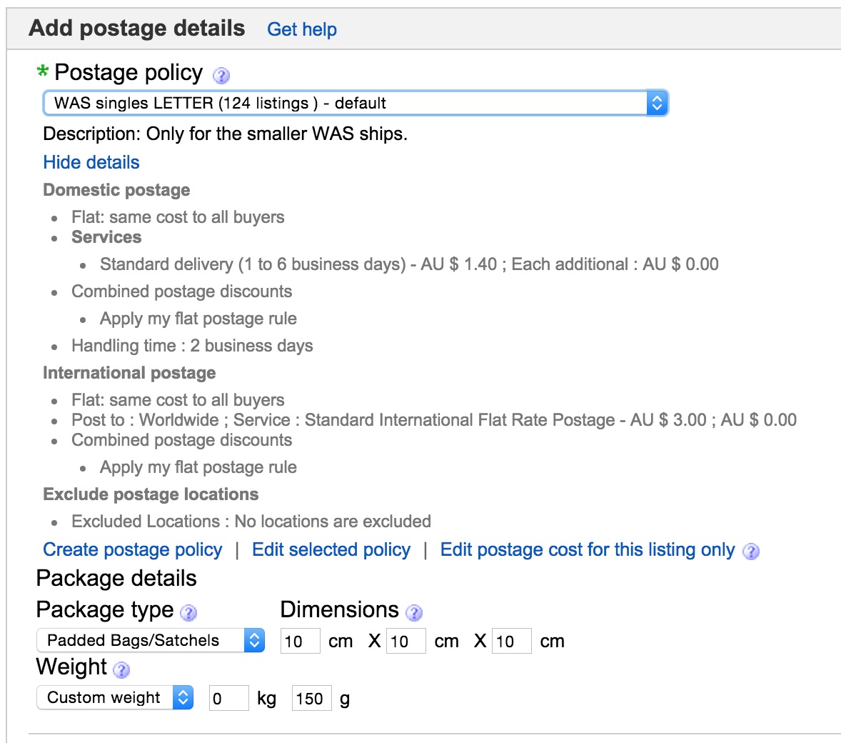 Payments and Postage Discounts' help? The eBay Community