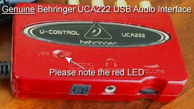 Genuine Behringer UCA222 USB Audio Interface (front).jpg